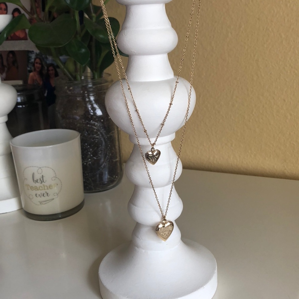Heart shaped double locket